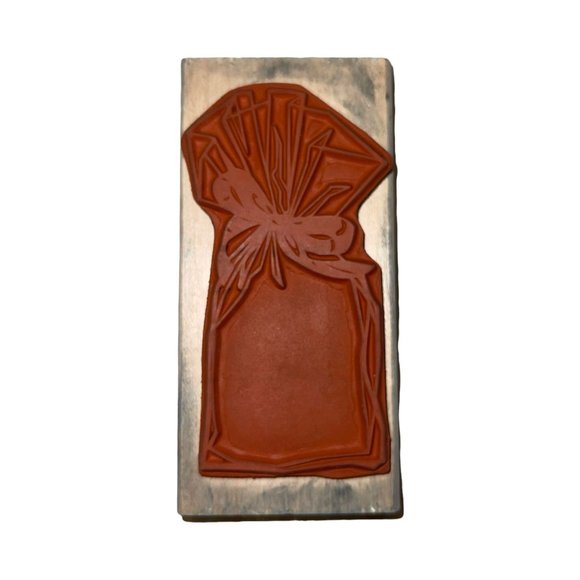 Vintage Rubber Stampede Posh Impressions Clearly Wrapped Z386F Rubber Stamp 1994 - Picture 2 of 4